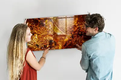 Magnetic glass dry erase board