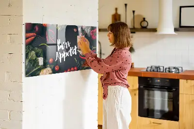 Magnetic wall board Bon appetit inscription
