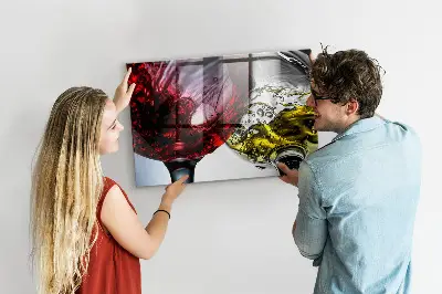Wine Glass Design Magnetic Board