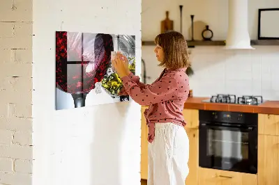 Wine Glass Design Magnetic Board
