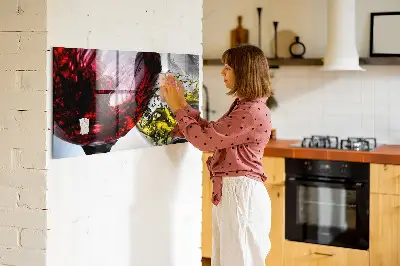 Wine Glass Design Magnetic Board