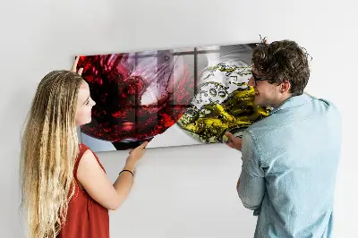 Wine Glass Design Magnetic Board