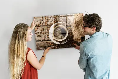 Coffee Bag Magnetic Memo Board
