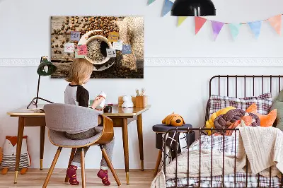 Coffee Bag Magnetic Memo Board