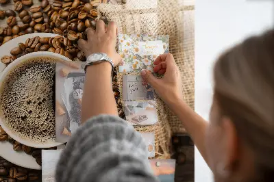 Coffee Bag Magnetic Memo Board