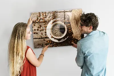 Coffee Bag Magnetic Memo Board