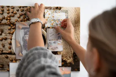 Coffee Bag Magnetic Memo Board