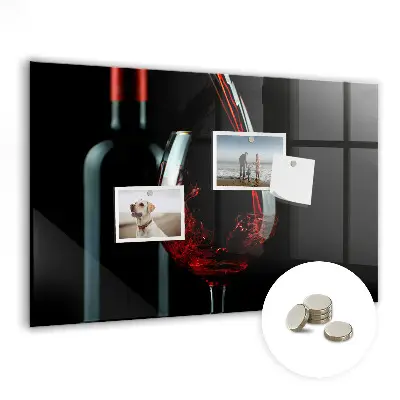 Wine Bottle Magnetic Memo Board