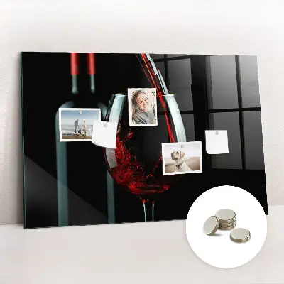 Wine Bottle Magnetic Memo Board