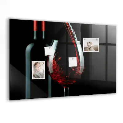 Wine Bottle Magnetic Memo Board