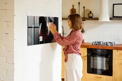 Wine Bottle Magnetic Memo Board