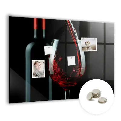 Wine Bottle Magnetic Memo Board