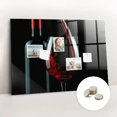 Wine Bottle Magnetic Memo Board