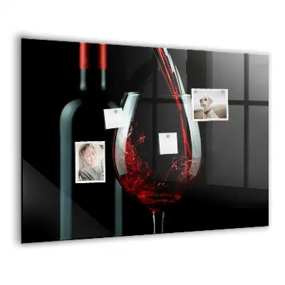 Wine Bottle Magnetic Memo Board