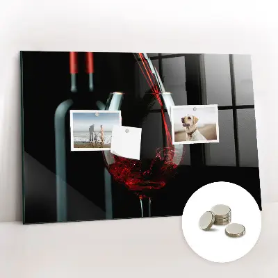 Wine Bottle Magnetic Memo Board