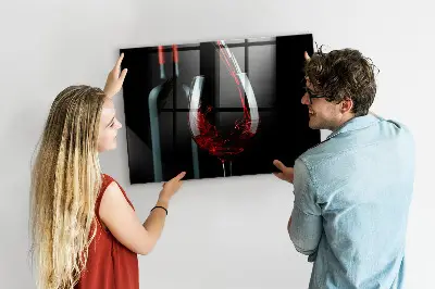 Wine Bottle Magnetic Memo Board