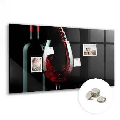 Wine Bottle Magnetic Memo Board
