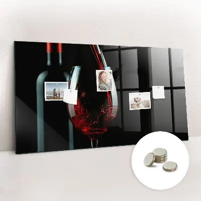 Wine Bottle Magnetic Memo Board