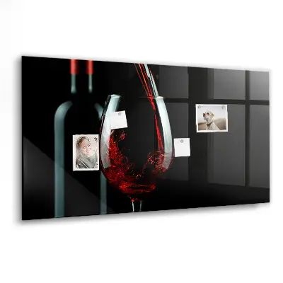 Wine Bottle Magnetic Memo Board