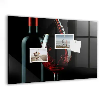 Wine Bottle Magnetic Memo Board