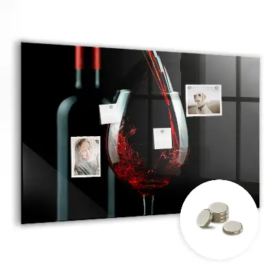 Wine Bottle Magnetic Memo Board