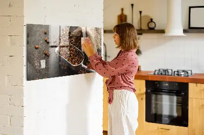 Magnet board with fresh coffee bag design
