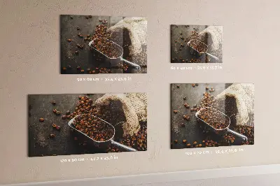 Magnet board with fresh coffee bag design