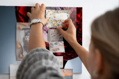 Magnetic Glass Dry Erase Board with Wine Glass Design