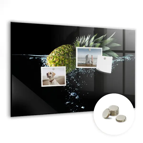 Pineapple Magnetic Glass Dry Erase Board