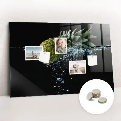 Pineapple Magnetic Glass Dry Erase Board