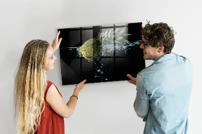 Magnetic glass dry erase board Pineapple
