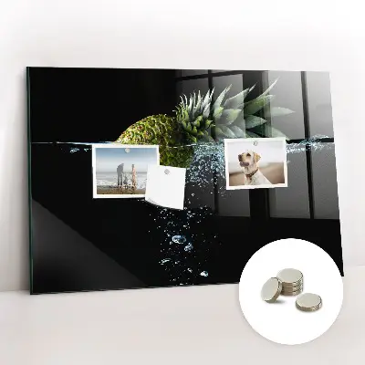 Magnetic glass dry erase board Pineapple