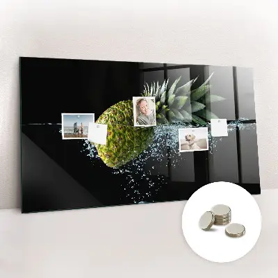 Magnetic glass dry erase board Pineapple