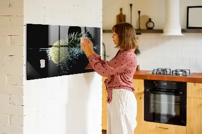 Magnetic glass dry erase board Pineapple