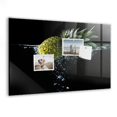 Magnetic glass dry erase board Pineapple