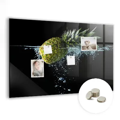 Pineapple Magnetic Glass Dry Erase Board