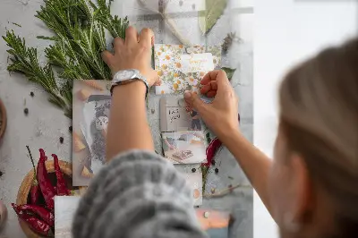 Magnetic wall spice board