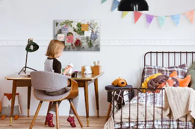 Magnetic wall spice board