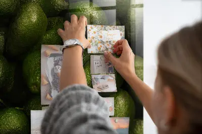 Avocado magnetic memo board