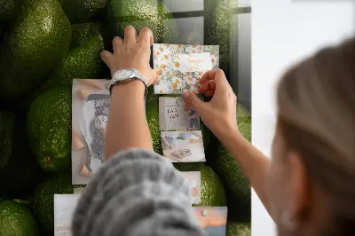 Avocado magnetic memo board