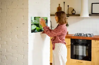 Magnetic glass dry erase board featuring lime slices