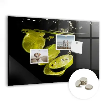Magnetic Glass Dry Erase Board in Limes