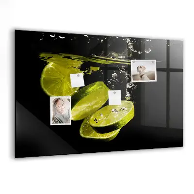 Magnetic Glass Dry Erase Board in Limes