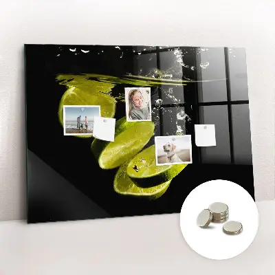 Magnetic Glass Dry Erase Board in Limes