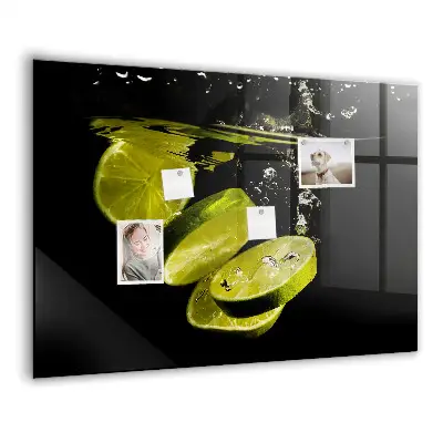 Magnetic Glass Dry Erase Board in Limes