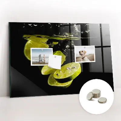 Magnetic Glass Dry Erase Board in Limes