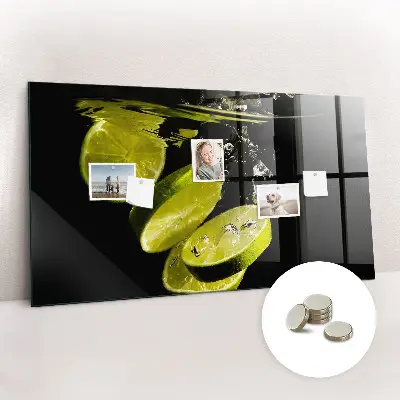 Magnetic Glass Dry Erase Board in Limes