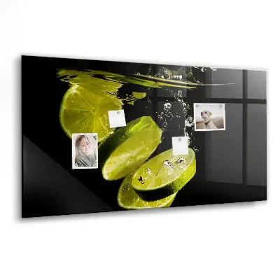 Magnetic Glass Dry Erase Board in Limes