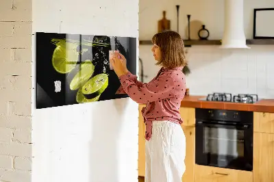 Magnetic Glass Dry Erase Board in Limes