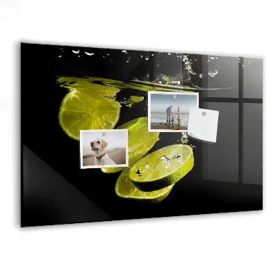 Magnetic Glass Dry Erase Board in Limes